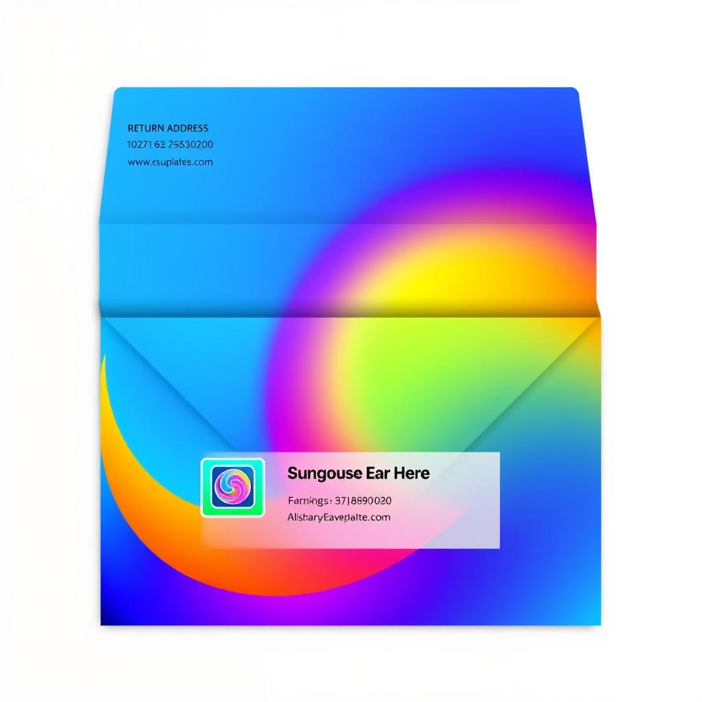 A vibrant and eye-catching Business Envelope that exudes professionalism with a touch of creativity