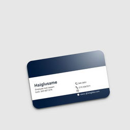 A sleek and professional Business Identification Card designed for optimal clarity and impact