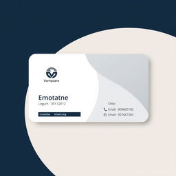 A sleek and professional Business Identification Card designed for optimal clarity and impact