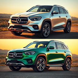 A modern SUV inspired by the 1984 Mercedes-Benz T200, showcasing a front end that closely resembles the original with an iconic grille and stylish headlights