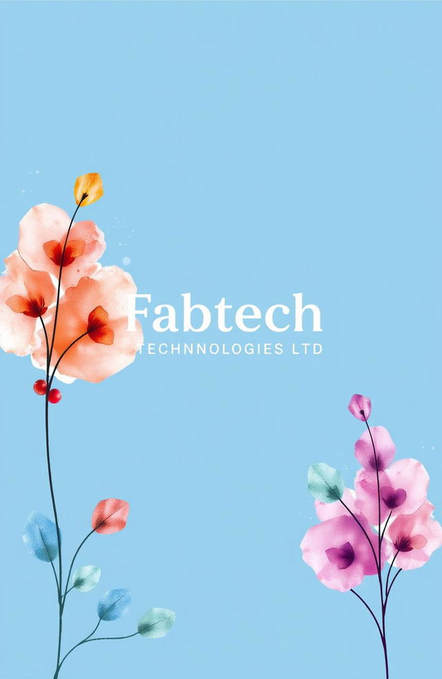 A front diary cover design for a company named Fabtech Technologies Ltd, that specializes in EPC based pharmaceutical projects