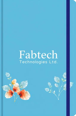 A front diary cover design for a company named Fabtech Technologies Ltd, that specializes in EPC based pharmaceutical projects