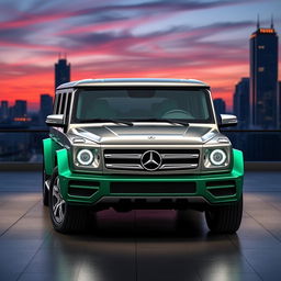 A modern SUV reimagined from the 1984 Mercedes-Benz T200, featuring a front end that emulates the original with its bold grille and round headlights