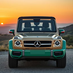 A modern SUV inspired by the 1984 Mercedes-Benz T200, featuring a front end that closely resembles the original design with a prominent emblem and classic rounded headlights