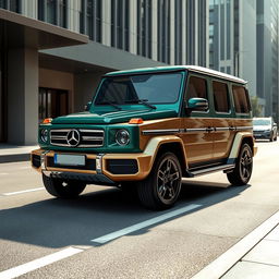 A modern SUV designed to resemble the 1984 Mercedes Benz T200, featuring a similar front end with sleek lines and a bold look