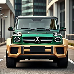 A modern SUV designed to resemble the 1984 Mercedes Benz T200, featuring a similar front end with sleek lines and a bold look