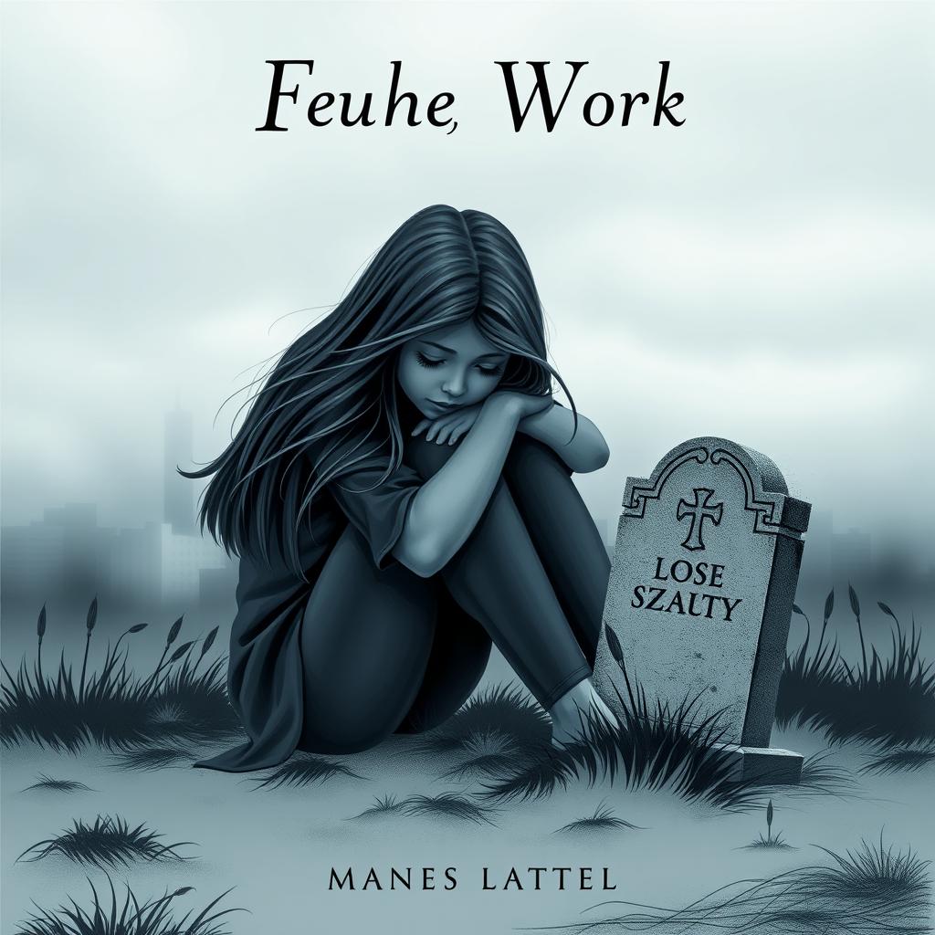 A cover design for a book featuring a teenage girl seated on the ground, hugging her knees