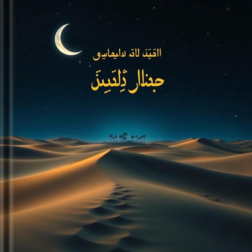 A book cover design featuring the title "السجل الأخير للغياب" in large, attractive font positioned centrally in dark colors like black or deep blue