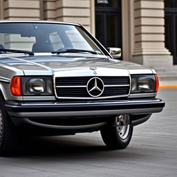 A modern reinterpretation of the 1984 Mercedes W123, combining classic luxury with contemporary design elements