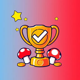 A colorful and playful icon symbolizing 'certifications' inspired by the Mario Bros universe