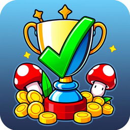 An energetic and colorful icon representing 'certifications' inspired by the Mario Bros universe