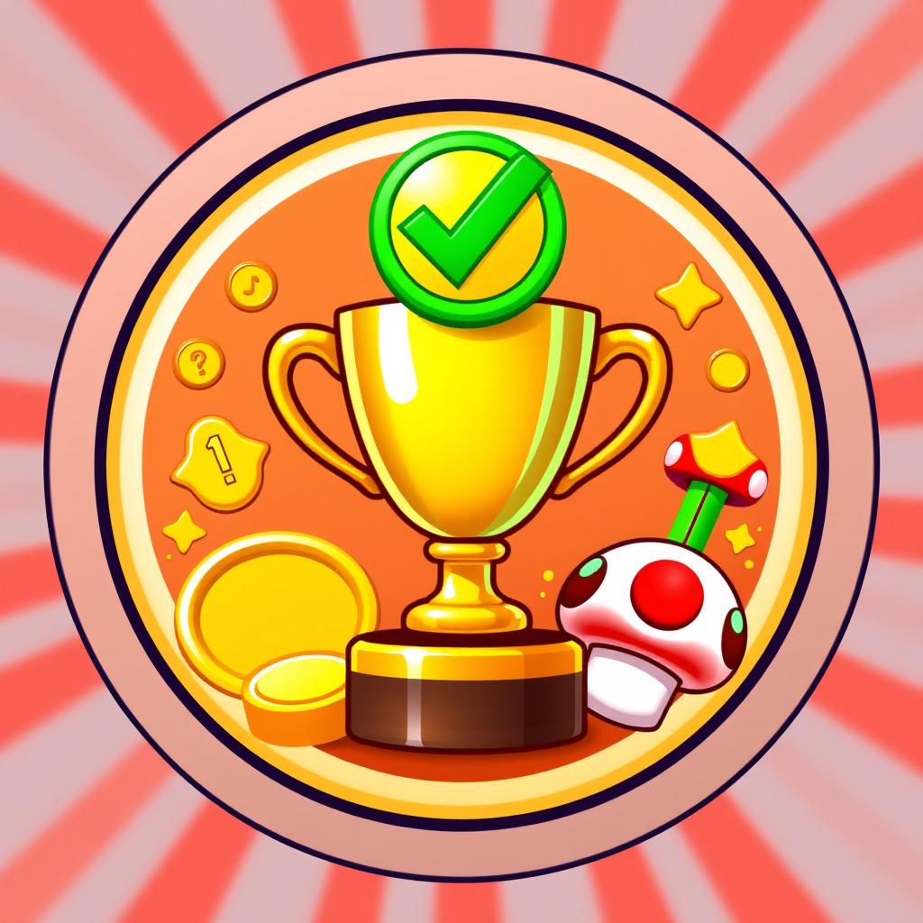 A circular icon representing 'certifications' with a delightful Mario Bros vibe