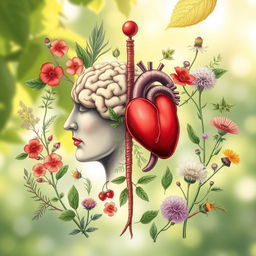 A detailed illustration of the concept of herbal medicine based on the principle of the singularity of organs