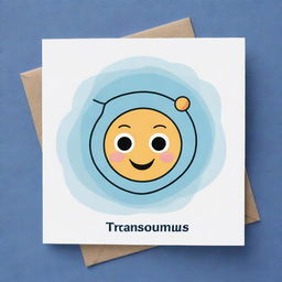 Create a charming 'Transcellular Lasso' card, an 'upcell' type. The card should depict a delightful cartoon cell with a face being relocated by a magical lasso, demonstrating a cellular migration similar to mitosis. The temporary repositioning of the cell should be clearly shown.