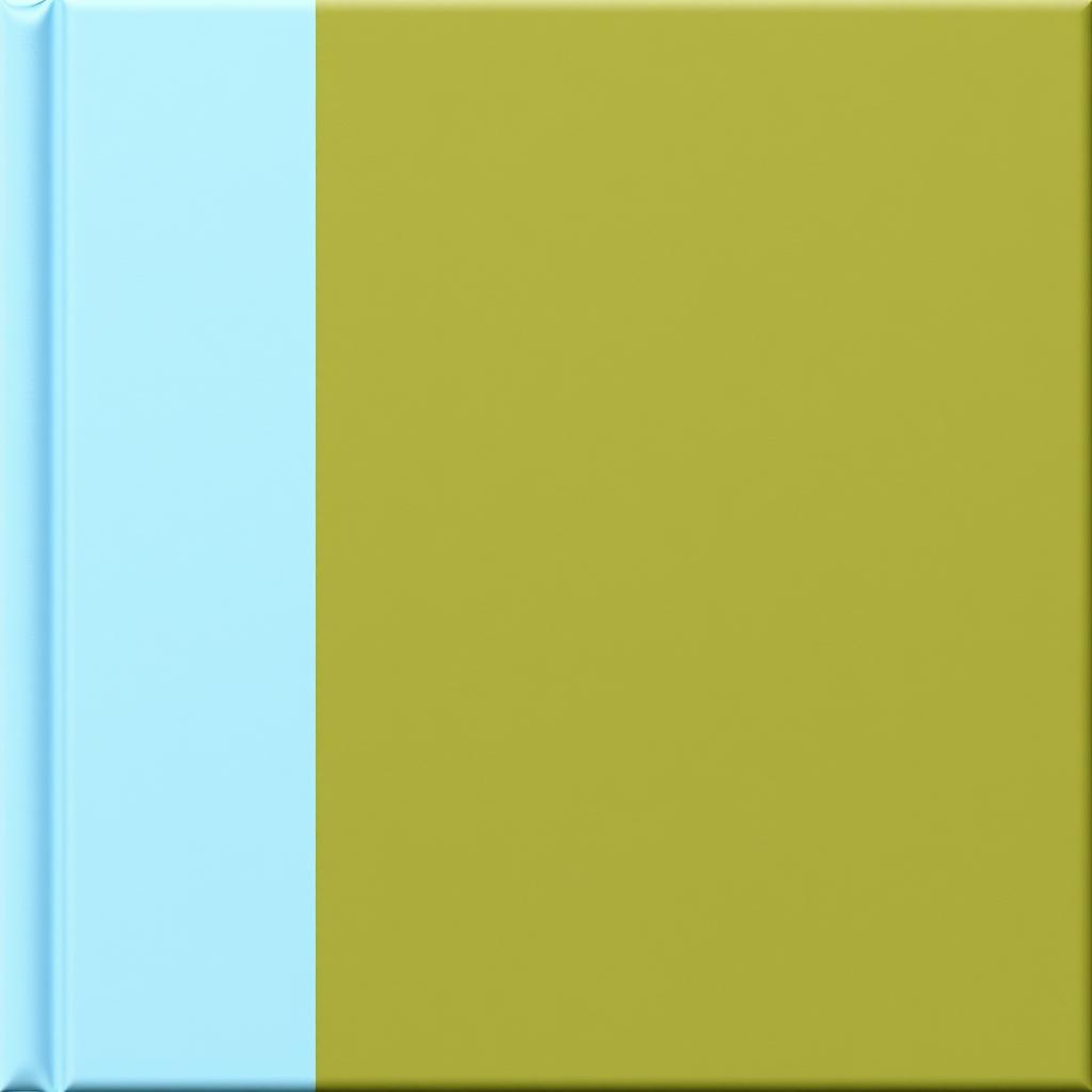 A book cover design featuring light blue color on the top and bottom edges, smoothly transitioning to a dark olive color in the center, where the title and authors' names are prominently displayed