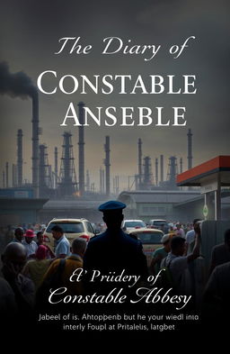 A book cover design for 'The Diary of Constable Abbey - A dialogue on deregulation of the downstream of the Nigerian Petroleum Industry'