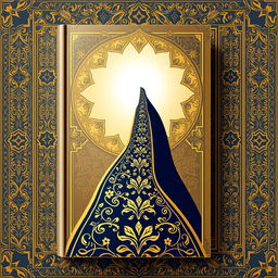 A unique book cover design that symbolizes the noble and just state-building discussed within the book