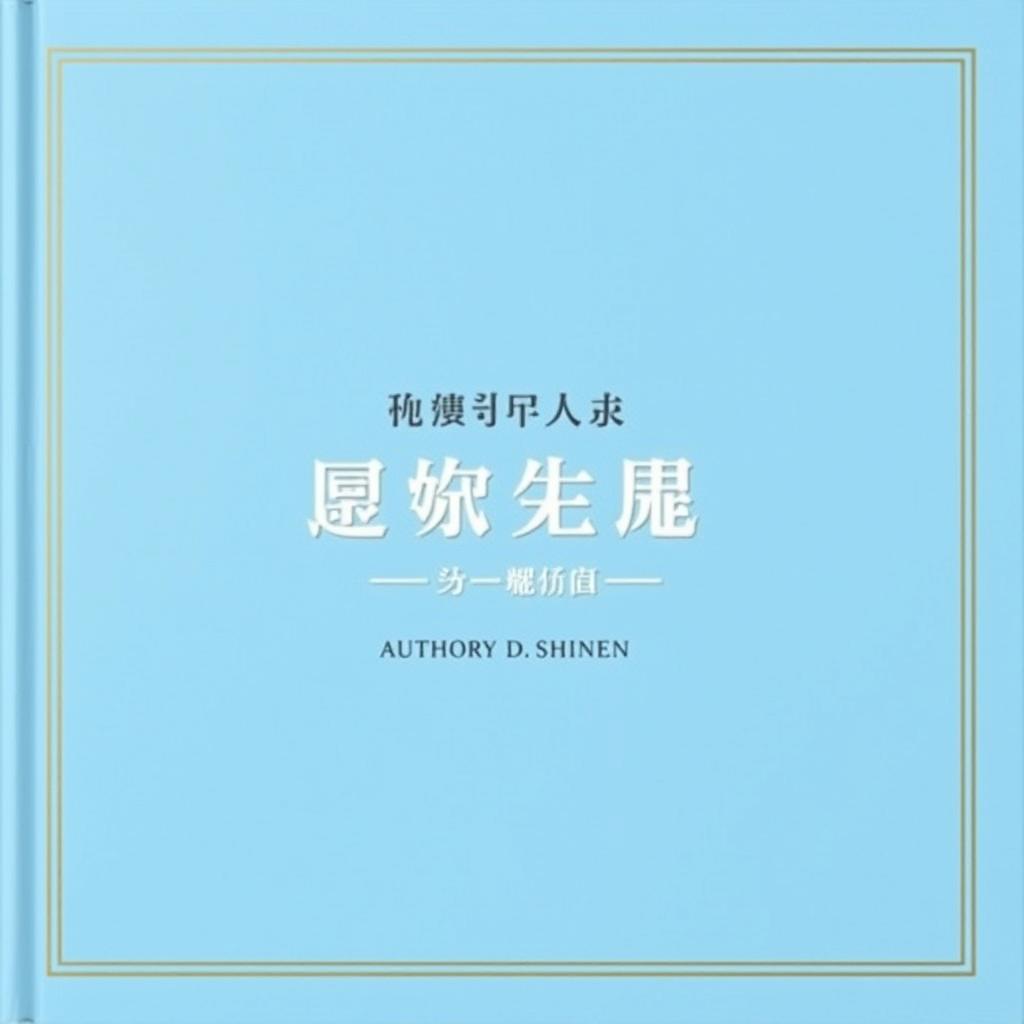 An official and elegant book cover design featuring light blue colors for the top and bottom edges