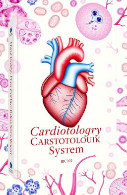 A beautifully designed book cover focused on the histology of the cardiovascular system