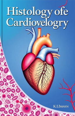 A beautifully designed book cover focused on the histology of the cardiovascular system