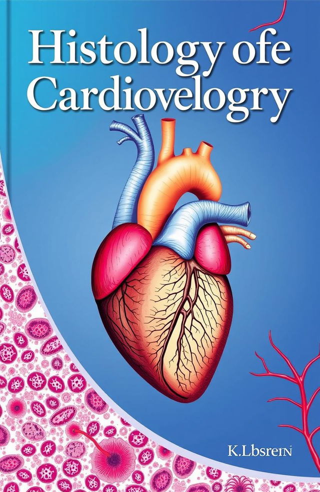 A beautifully designed book cover focused on the histology of the cardiovascular system