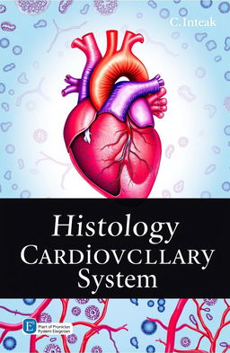 A beautifully designed book cover focused on the histology of the cardiovascular system