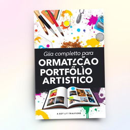 A visually appealing eBook cover design for a comprehensive guide on artistic portfolio formatting