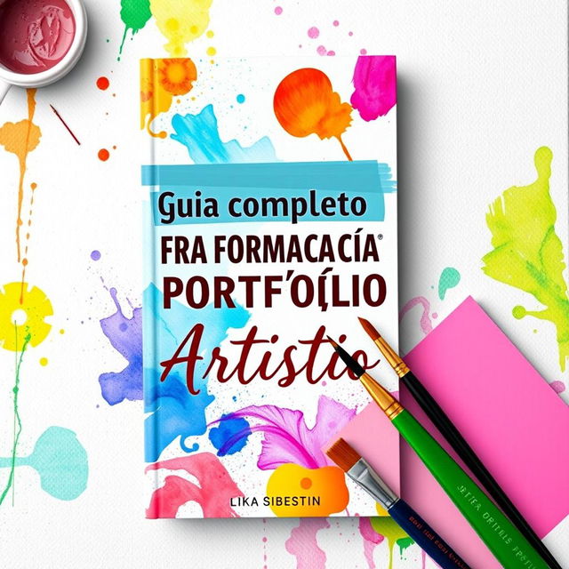 A visually appealing eBook cover design for a comprehensive guide on formatting an artistic portfolio