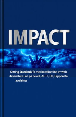 A professional and modern book cover design for a title named 'IMPACT 7'