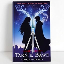 A book cover featuring two adult male silhouettes, one with long hair and the other with shorter hair, symbolizing a romantic relationship