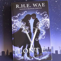 A book cover featuring two adult male silhouettes, one with long hair and the other with shorter hair, symbolizing a romantic relationship