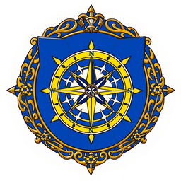 An emblem representing a medieval European civilization or kingdom, featuring a classic shield as the primary element