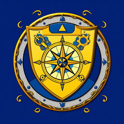 An emblem representing a medieval European civilization or kingdom, featuring a classic shield as the primary element