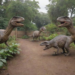 The Jurassic-themed island is expanded further, including another enclosure housing agile and swift Velociraptors. The paddock is fitted with increased security measures, as these dinosaurs cunningly observe their new environment.