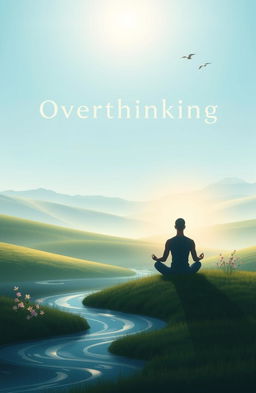 A serene and peaceful scene representing the concept of overcoming overthinking