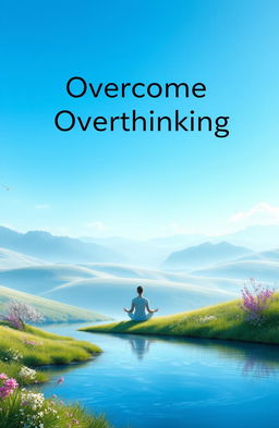 A serene and peaceful scene representing the concept of overcoming overthinking