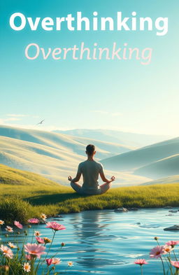 A serene and peaceful scene representing the concept of overcoming overthinking