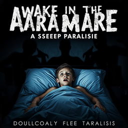 A haunting poster for a horror documentary focusing on the internal struggles of a young boy battling sleep paralysis