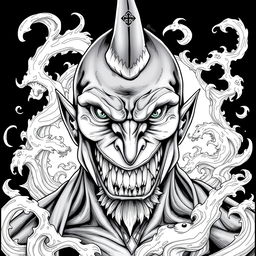 A portrait of Shark-Man in a Dungeons & Dragons style, showcasing a fierce and captivating humanoid with distinct shark-like features