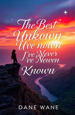 A creative and engaging book cover for a Wattpad fiction story titled 'The Best Unknown I've Never Known'