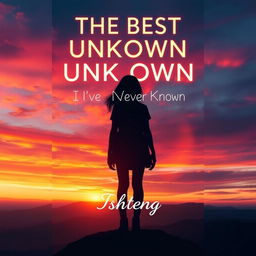 A striking poster design for a Wattpad fiction story titled 'The Best Unknown I've Never Known'