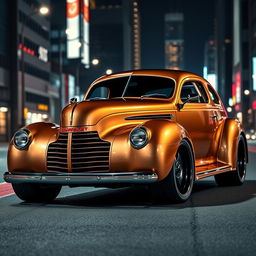 A stunning design of a 1939 Chevrolet Coupe reimagined as an SUV, merging classic elements with hypercar aesthetics