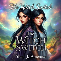 A stunning fantasy book cover for 'The Witch Switch' by Shan J