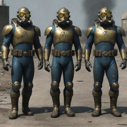 Envisioning superheroes in a nuclearpunk setting, with fallout-proof suits, radiation inspired emblems, and gear retrofitted from Cold-War era technology. Their powers revolve around controlling, harnessing, or surviving nuclear energy, echoing a post-apocalyptic reality.