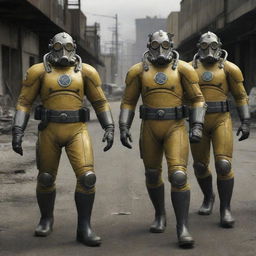 Envisioning superheroes in a nuclearpunk setting, with fallout-proof suits, radiation inspired emblems, and gear retrofitted from Cold-War era technology. Their powers revolve around controlling, harnessing, or surviving nuclear energy, echoing a post-apocalyptic reality.