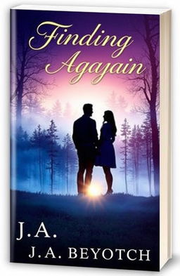 A visually captivating book cover for a novel titled 'Finding You Again' by author J