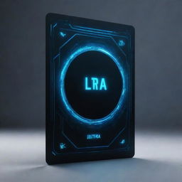 A futuristic, glowing card design with the words 'Ultra' prominently displayed. Incorporated elements signifies speed, technology and modern design.