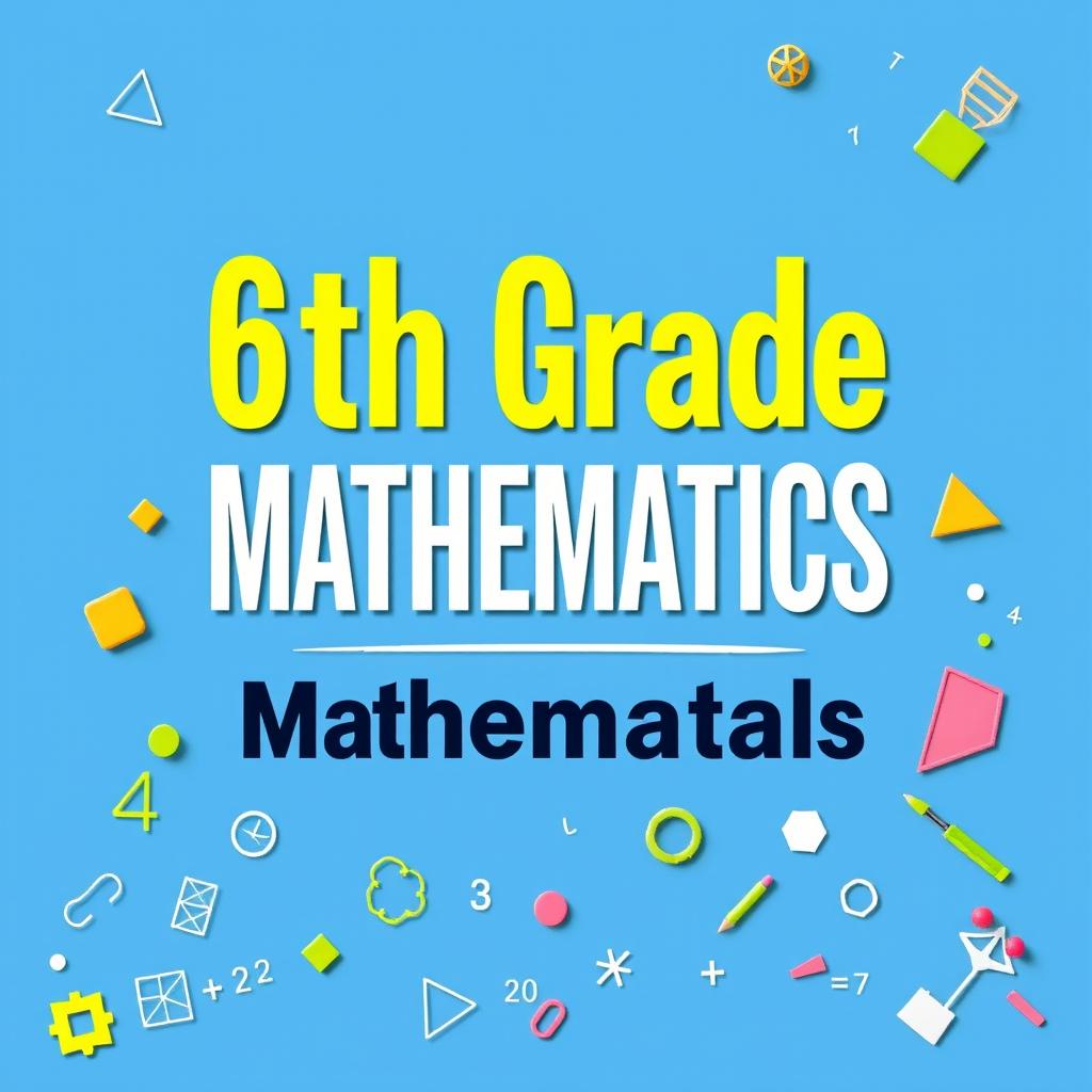 An A4-sized educational poster designed for a 6th-grade mathematics manual in portrait orientation