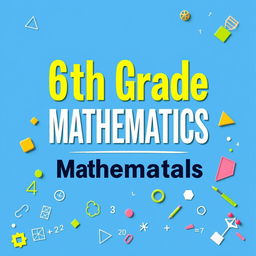 An A4-sized educational poster designed for a 6th-grade mathematics manual in portrait orientation