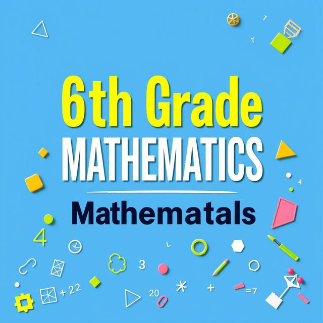 An A4-sized educational poster designed for a 6th-grade mathematics manual in portrait orientation